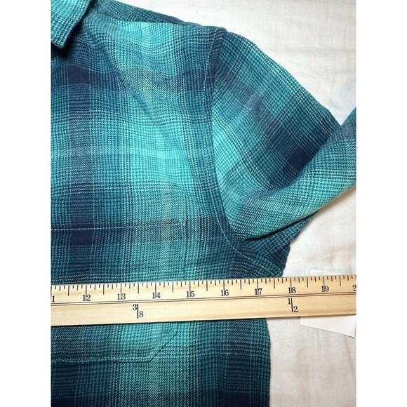 Abound Men's Green Blue Plaid Long Sleeve Button Up Shirt‎ SIZE XX-SMALL NWT - Picture 8 of 8